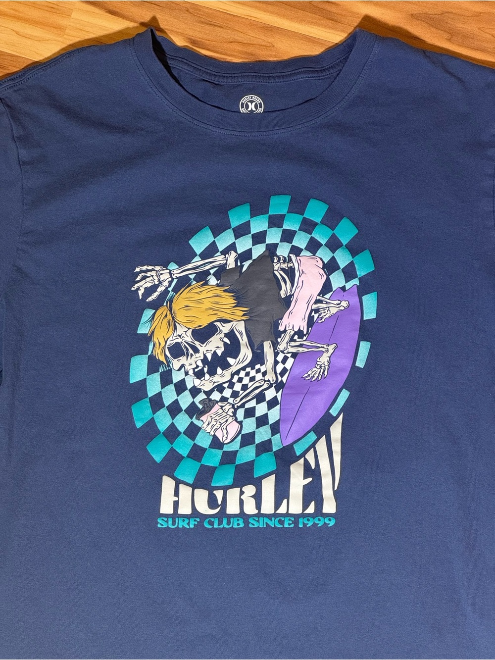 Hurley | Navy Blue Surf Graphic Tee - XL